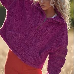 Free People Nantucket Fleece Pullover Large